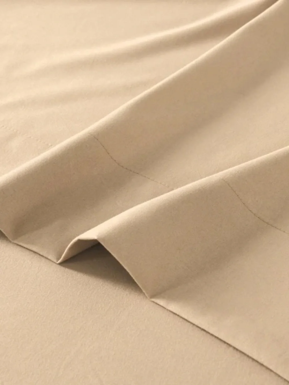 Beige twin 3 piece sheet set